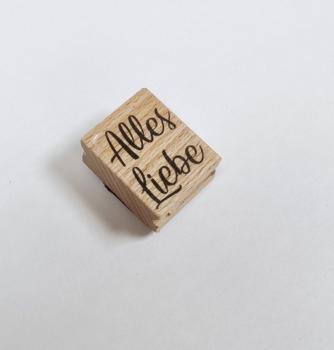 Holzstempel Alles Liebe